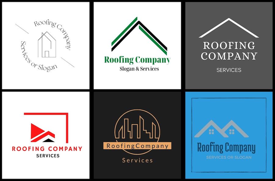 roofing logo example