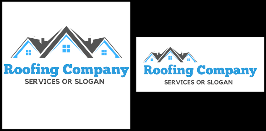 roofing logo examples of different styles